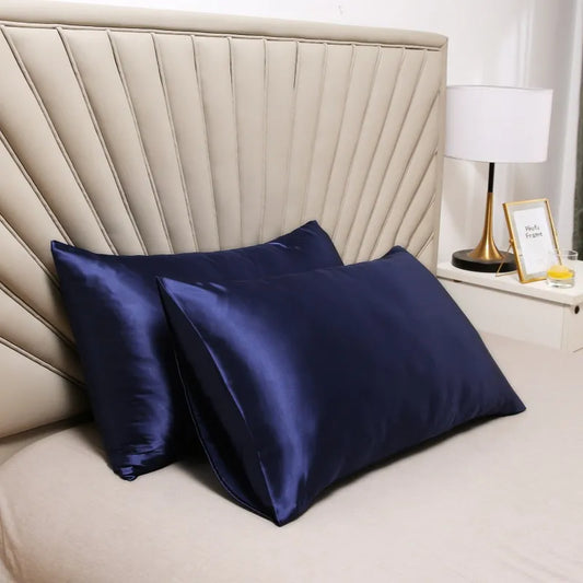 2-piece Pure Silk Satin Pillowcase